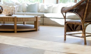 Oak wood flooring in living room