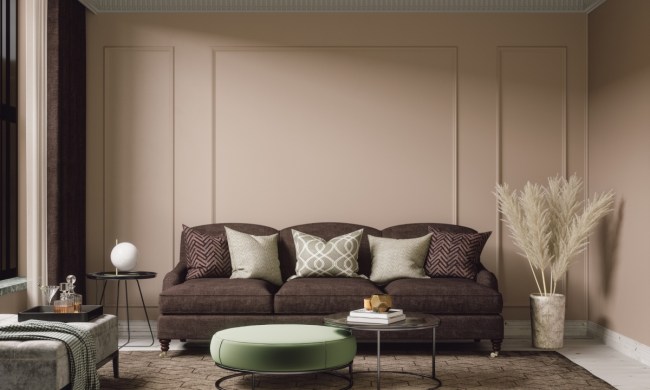 Warm beige living room wall paint color