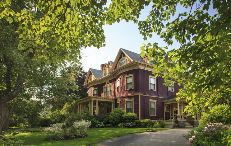 purple victorian home exterior