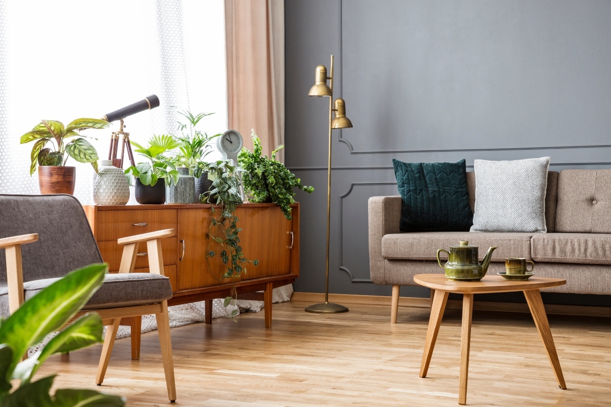 new-build home with period decor to add character