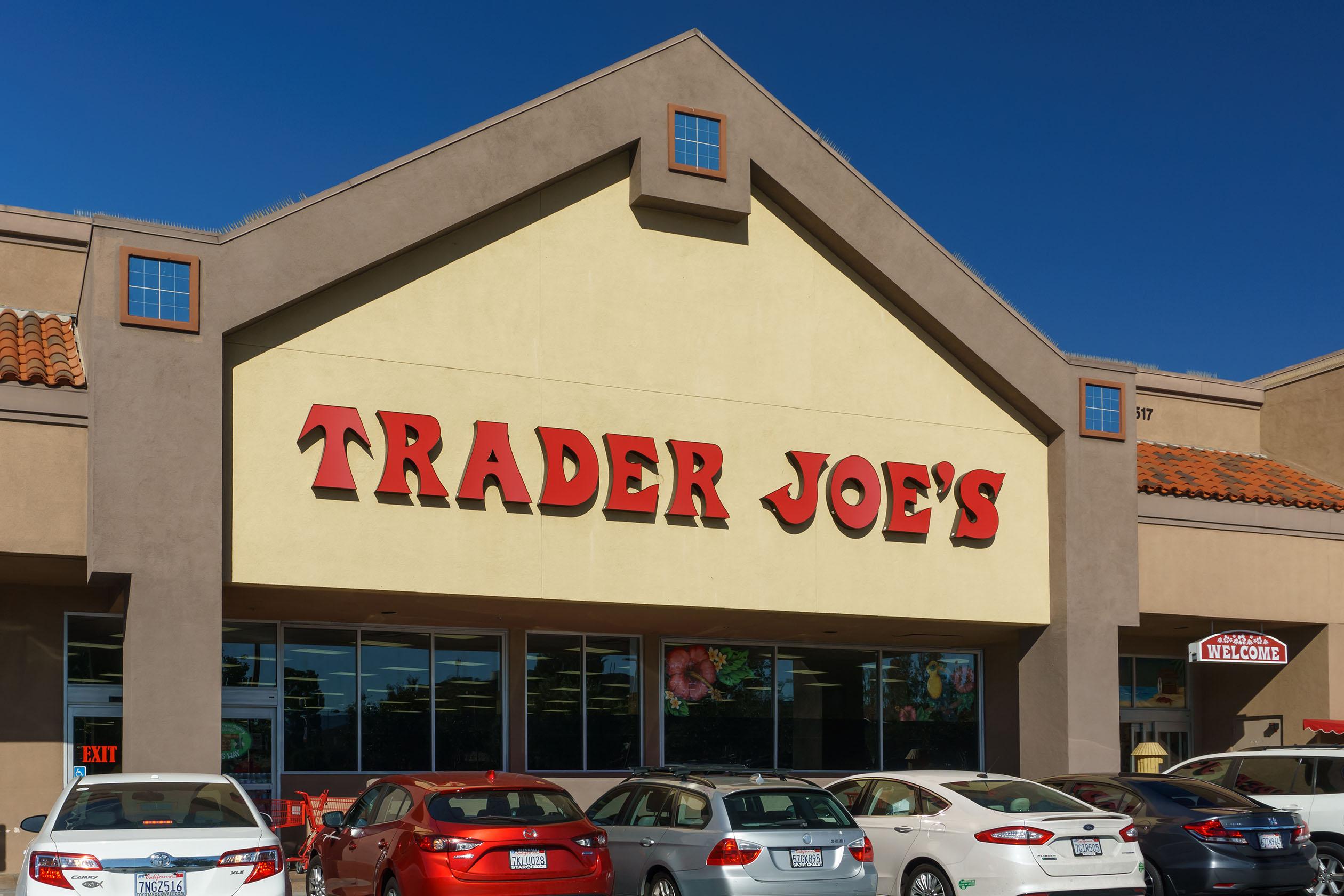 Outside of a Trader Joe's store