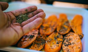 healthy sweet potato recipes preparing for bbq