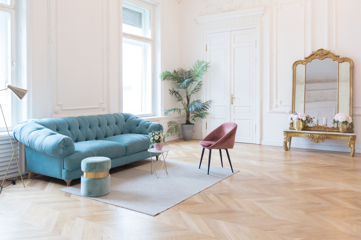 modern regency inspired living room decor light colors