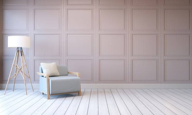 taupe wall paint color in an empty room
