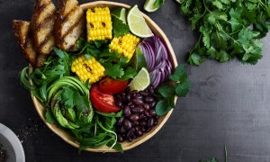 mexican salad for your family colorful healthy vegan meal  bowl