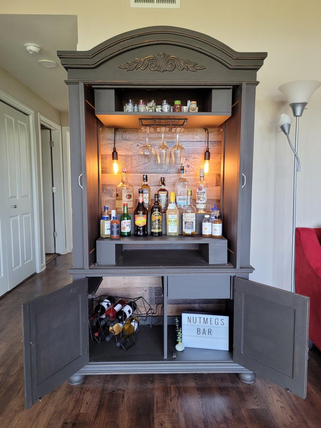 cool upcycled entertainment unit idea after