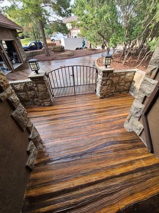 Is Concrete Stained To Look Like Wood A Good Idea? | 21Oak