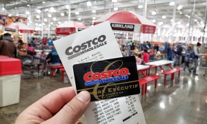 Costco card and receipt