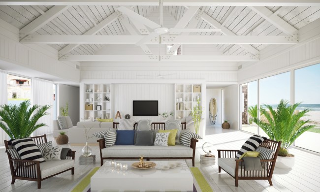 Beach-themed vacation home decor