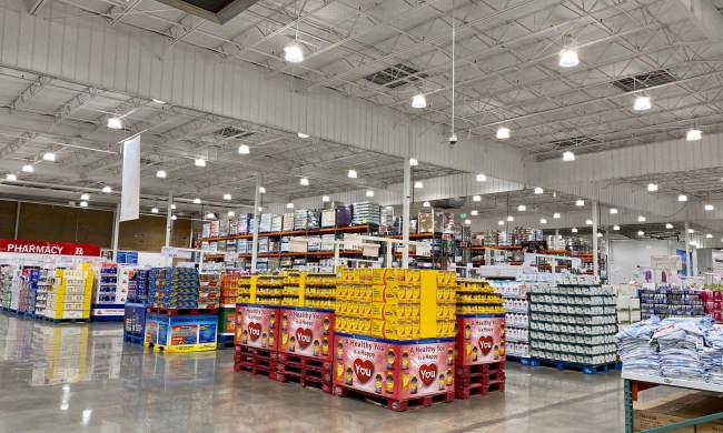 Costco warehouse and grocery store interior