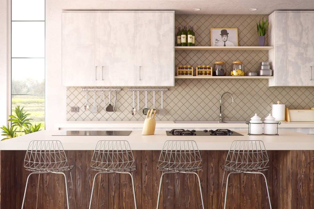 Modern coastal kitchen with minimal decor