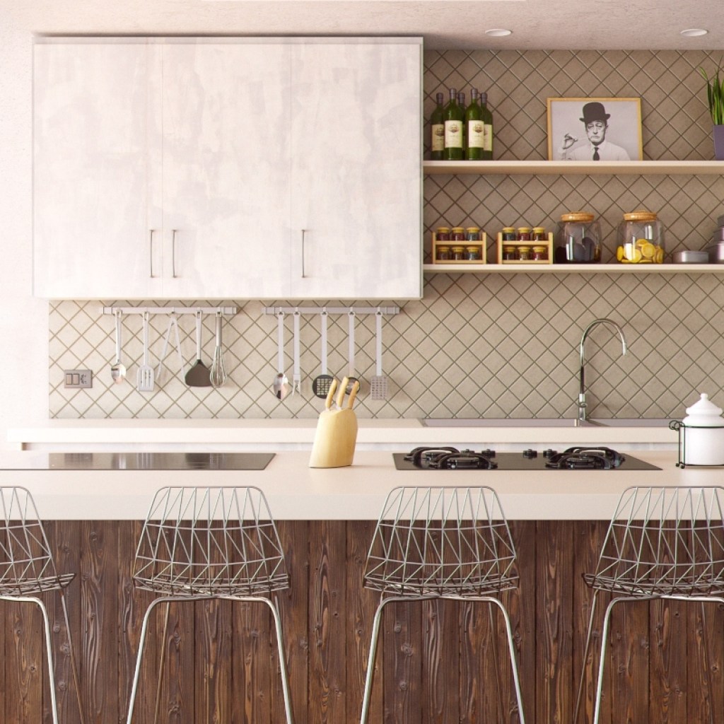 Modern coastal kitchen with minimal decor