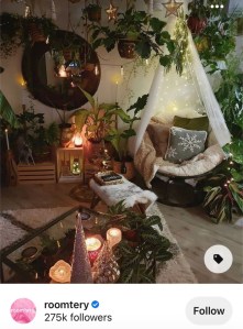 Fairycore room aesthetic from Pinterest