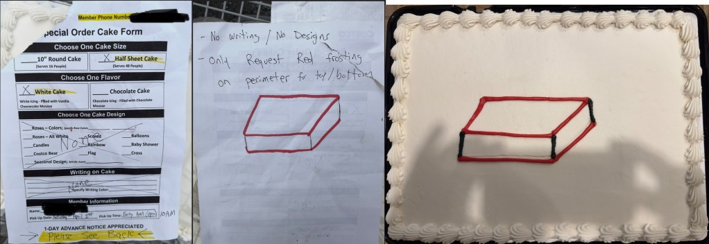 Costco cake fail