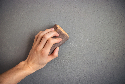 wiping walls before painting
