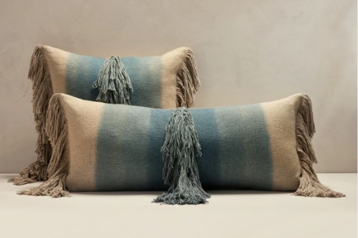 fringe pillow from Banana Republic Home collection