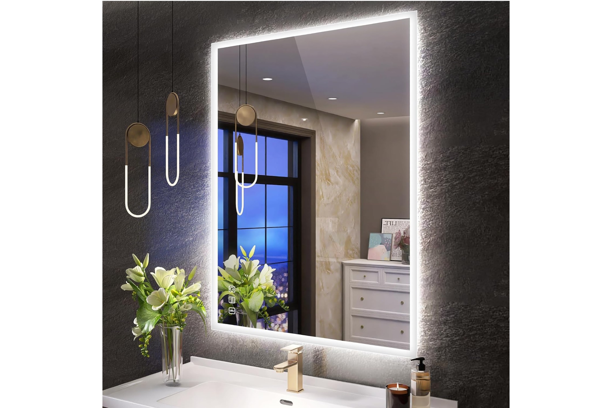 led bathroom mirror