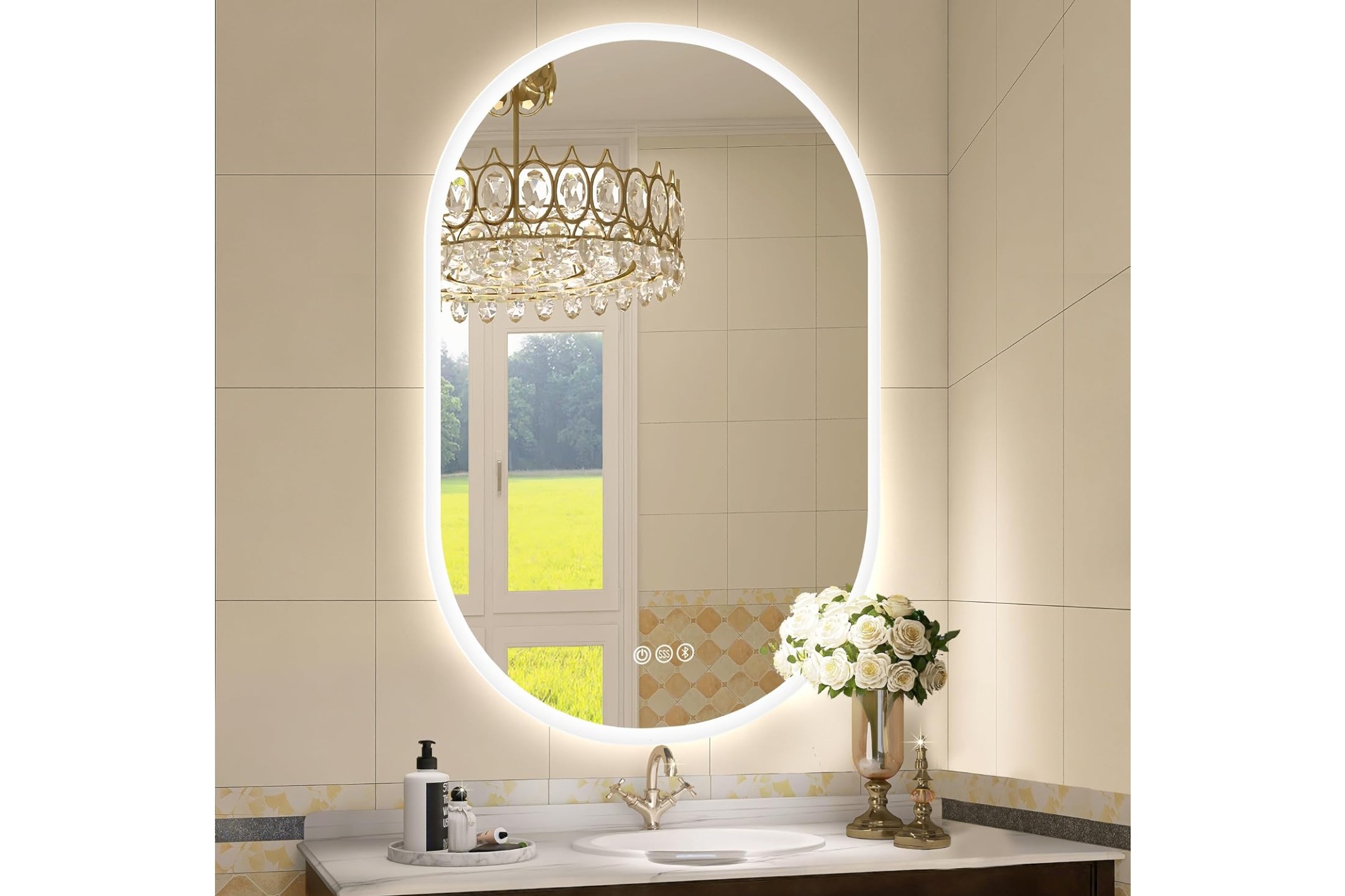 sbagno oval mirror