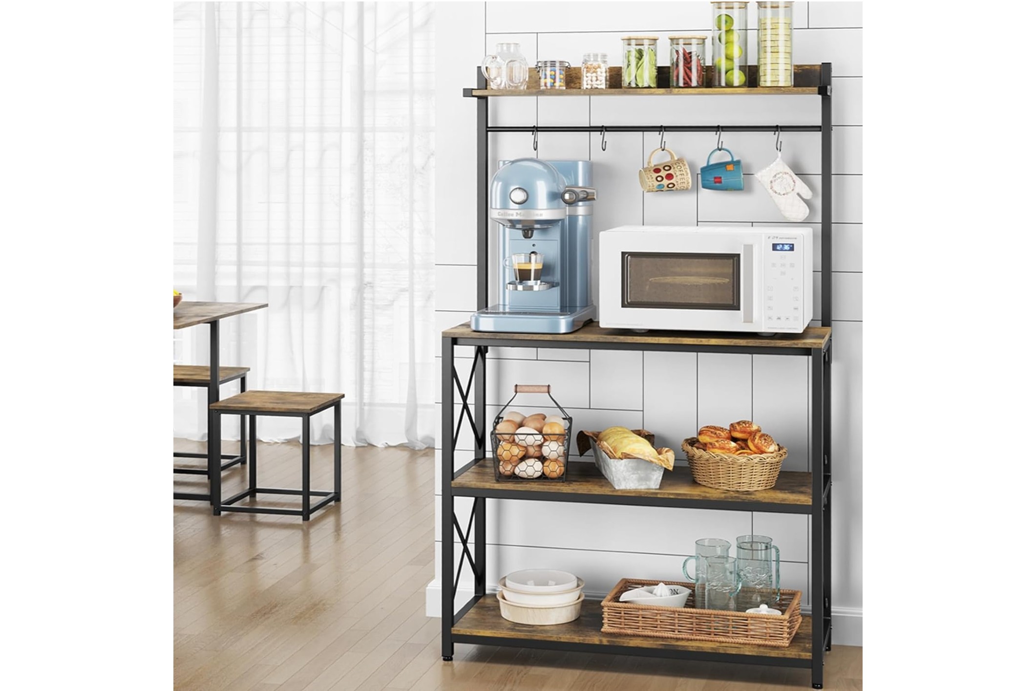 Yaheetech 4-Tier Kitchen Bakers Rack