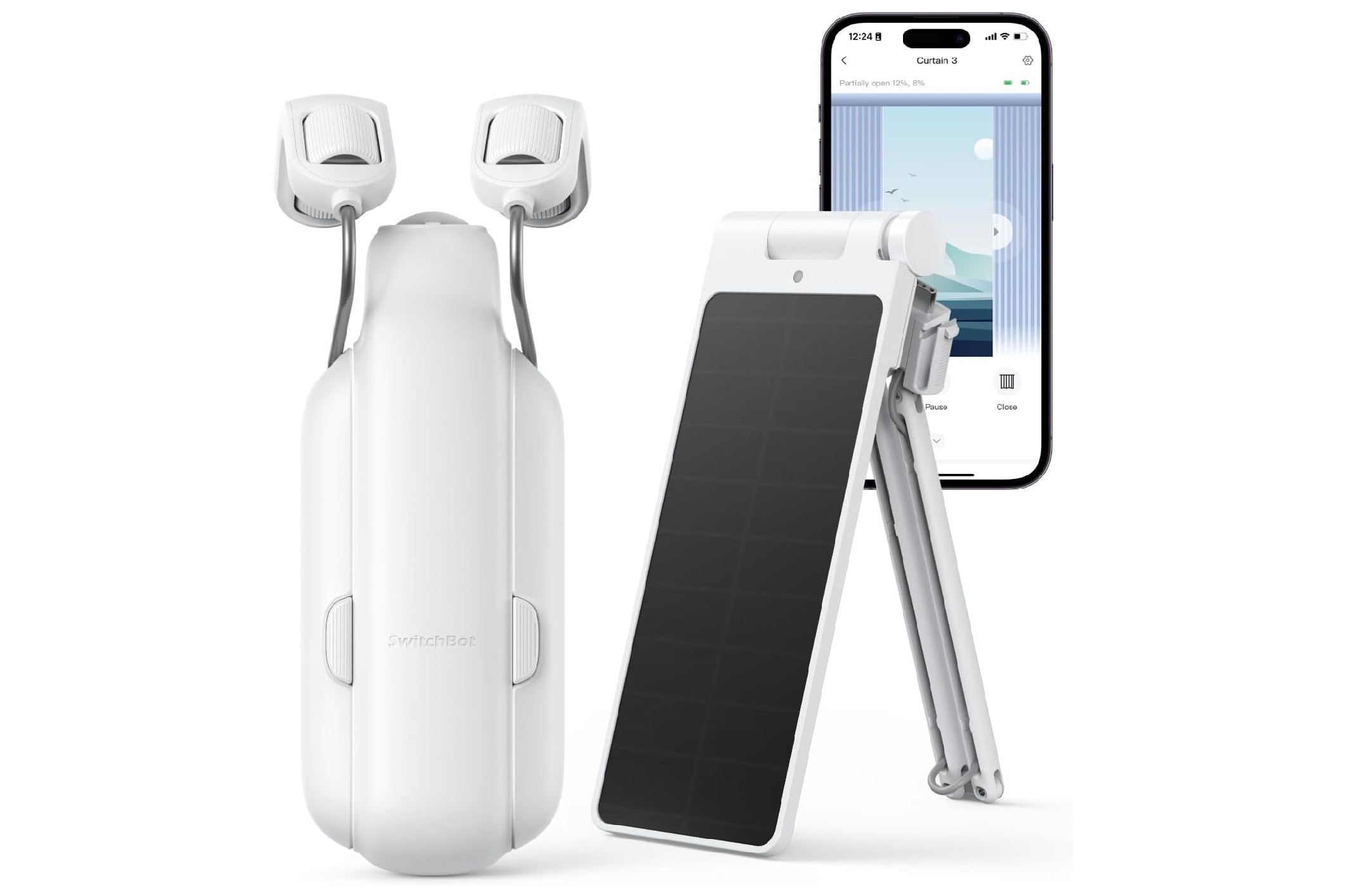 SwitchBot Smart Curtain Opener with Solar Panel