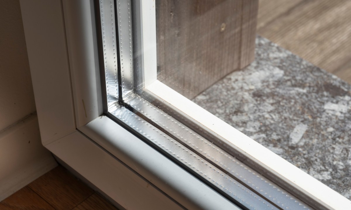 Detailed window frame